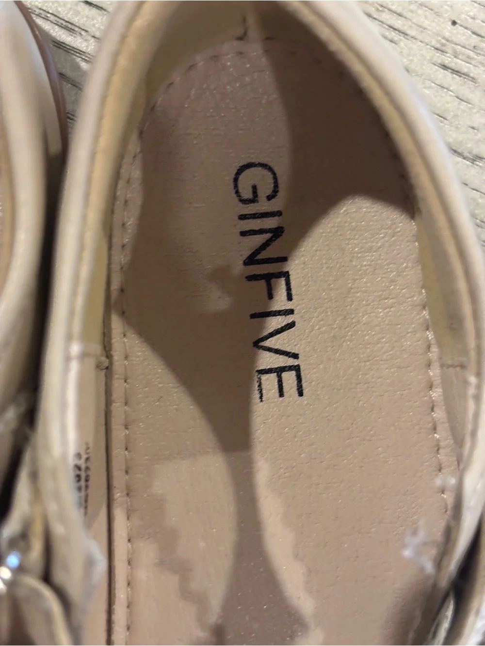Cream Mary Jane Dress Shoes for Kids